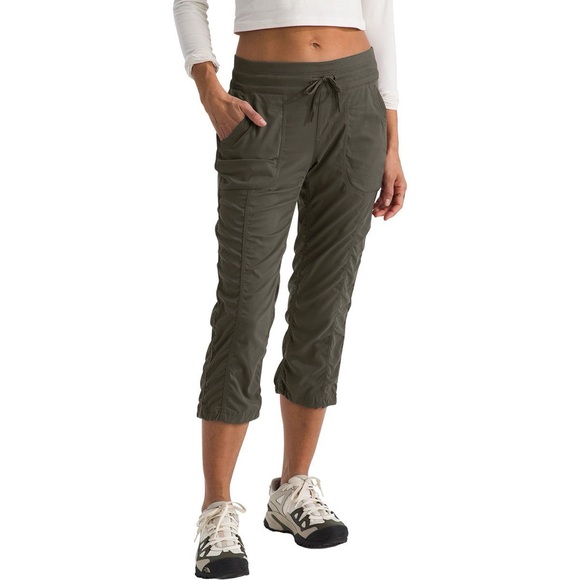 The North Face Pants - The North Face FlashDry Striped Athletic Pants – Women’s Small – Olive Green NWT